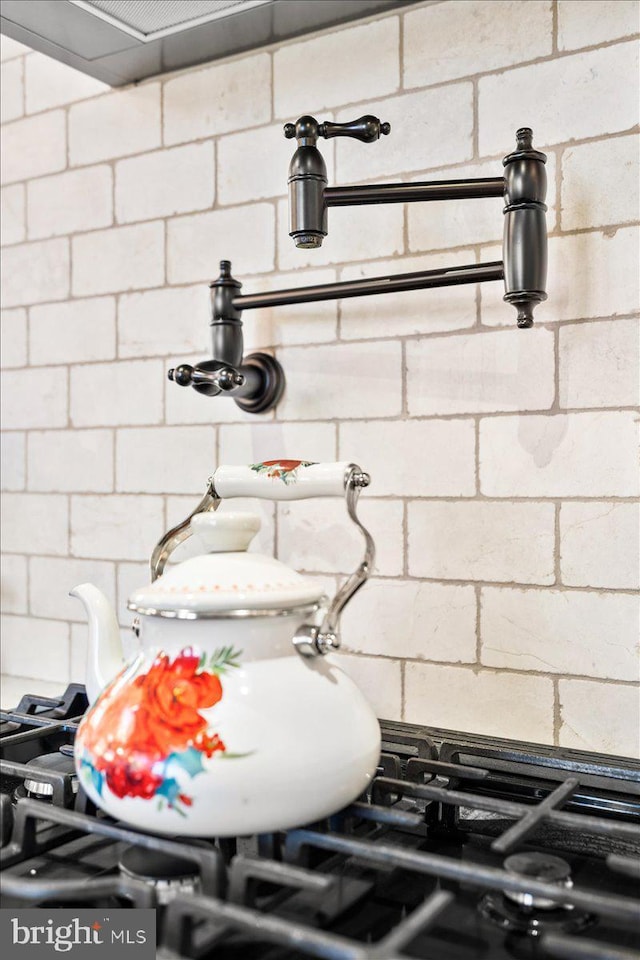 interior details featuring stone countertops