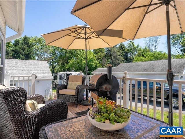 view of patio with grilling area