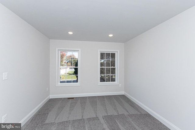 view of carpeted empty room