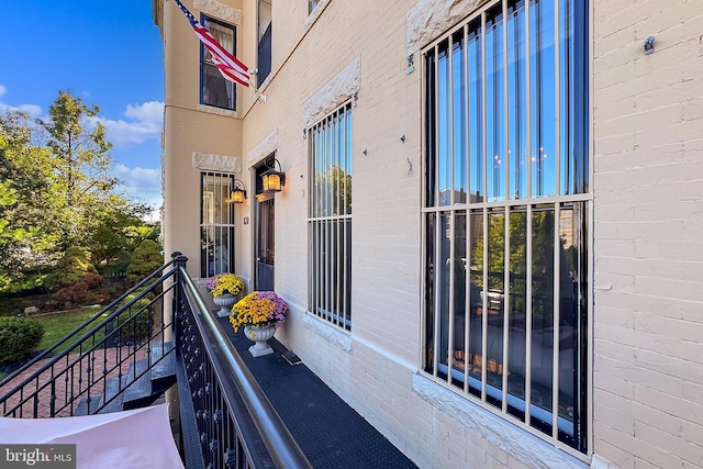 view of balcony