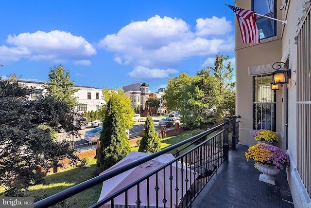 view of balcony