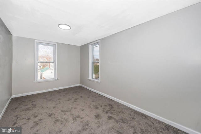 view of carpeted empty room