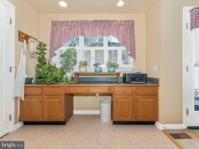 office featuring light tile patterned floors