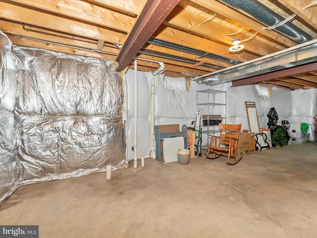 view of basement