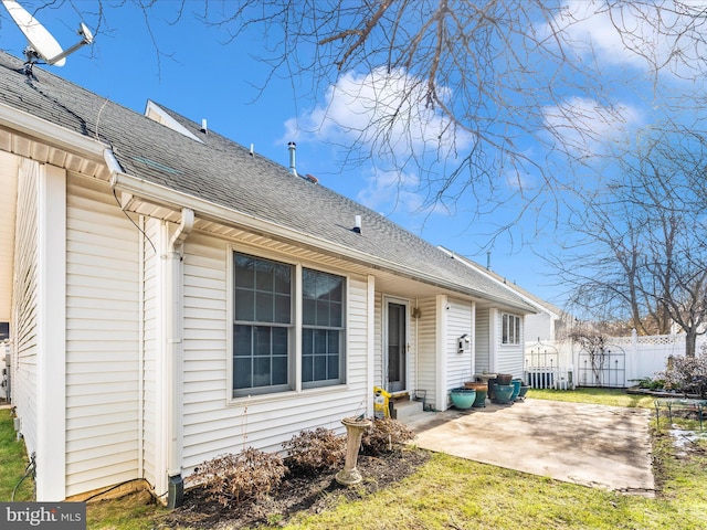 rear view of house featuring a patio area