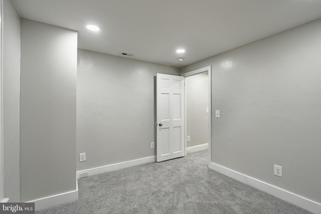 view of carpeted empty room