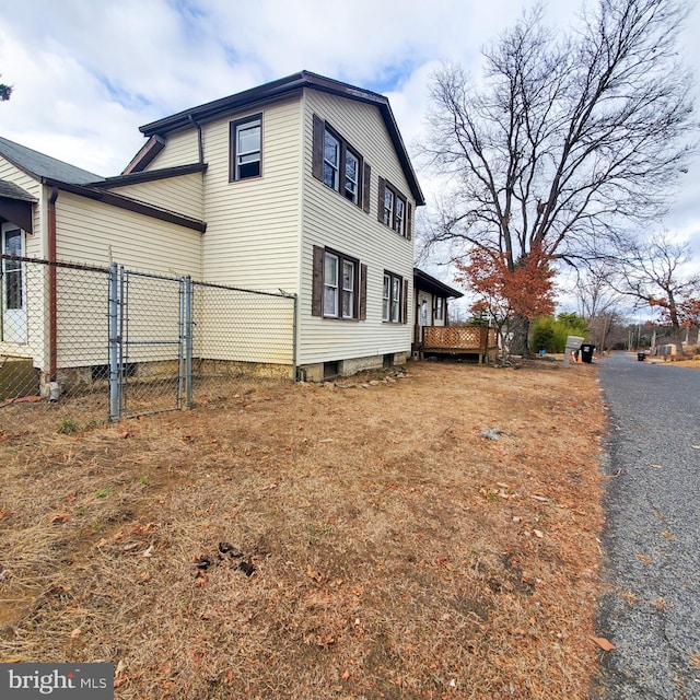 view of side of property