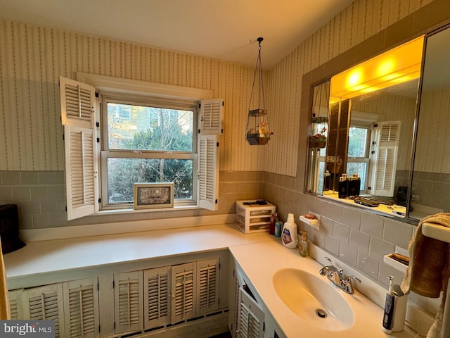 bathroom featuring vanity