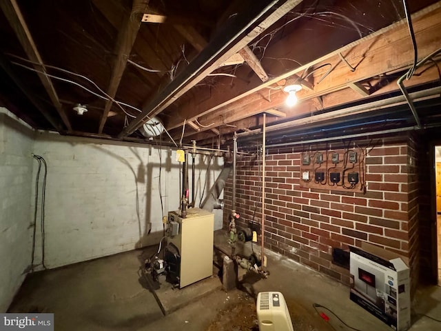 view of basement