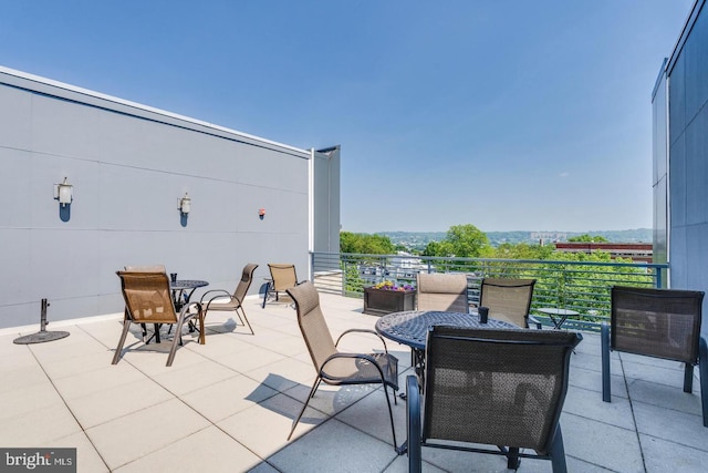 view of patio / terrace featuring a balcony