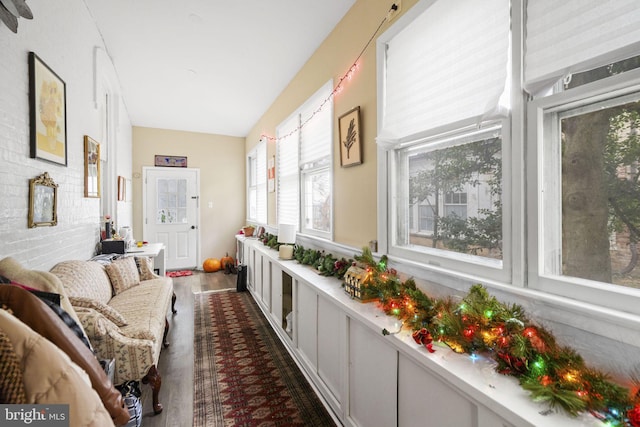 view of sunroom