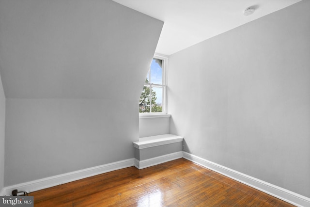 bonus room with hardwood / wood-style flooring