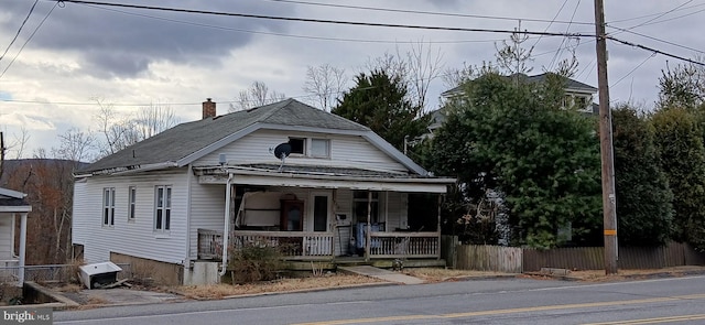 bungalow featuring a porch