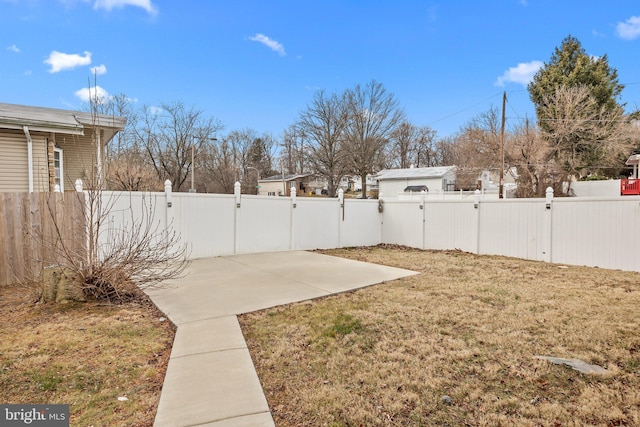 view of yard featuring a patio