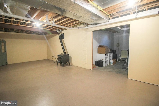 view of basement