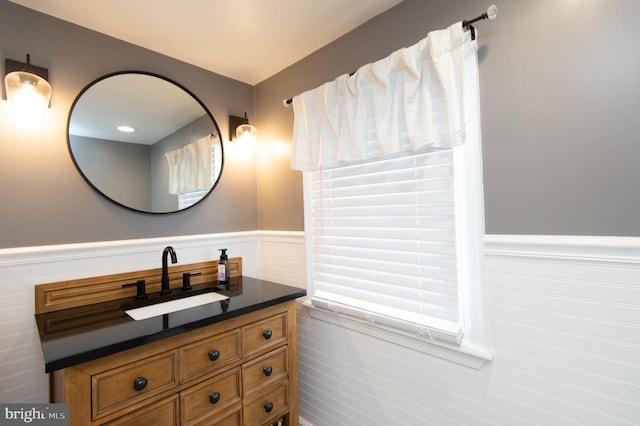 bathroom featuring vanity