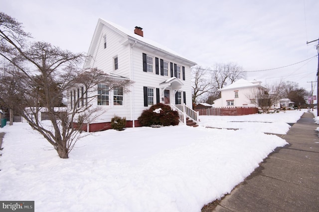 view of front of property