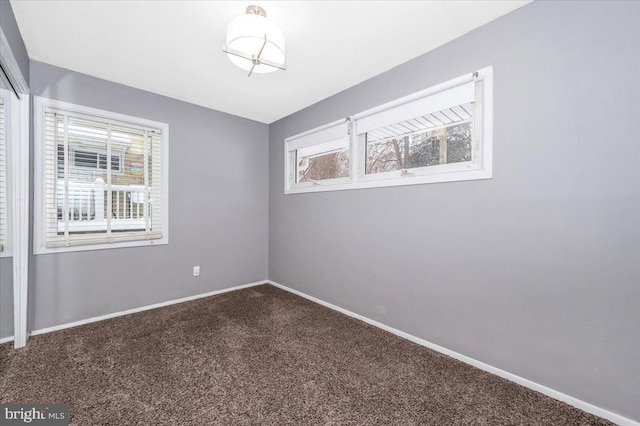 view of carpeted empty room