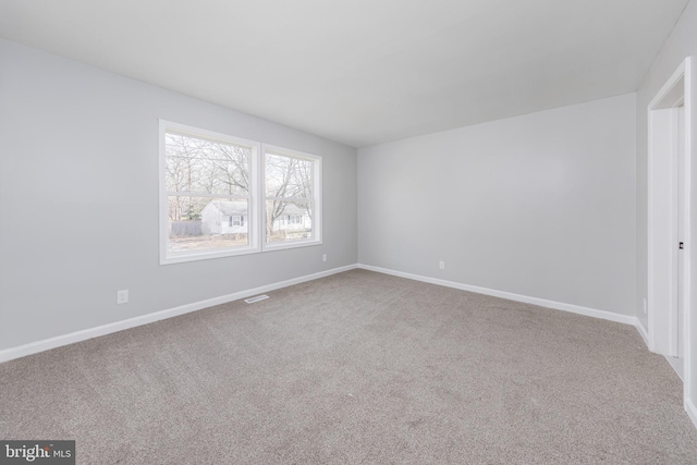 view of carpeted empty room