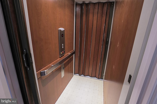 interior space featuring elevator