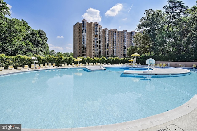 view of pool