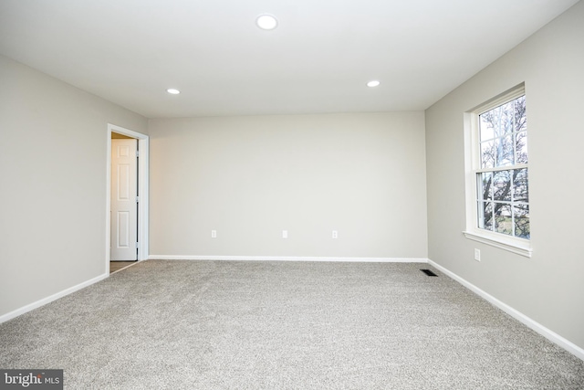 view of carpeted empty room