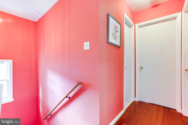 interior space featuring hardwood / wood-style flooring