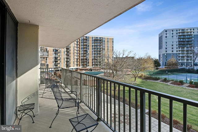 view of balcony