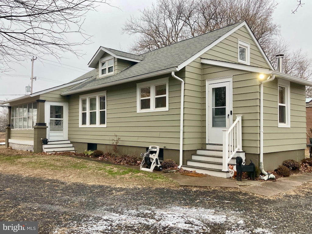 view of front of home