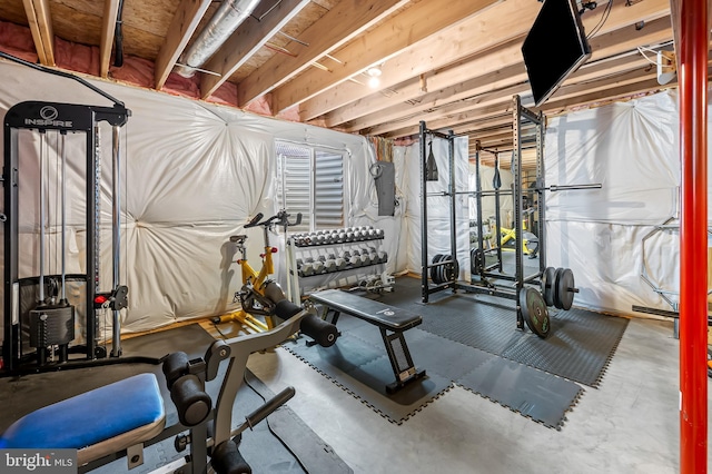 view of workout room