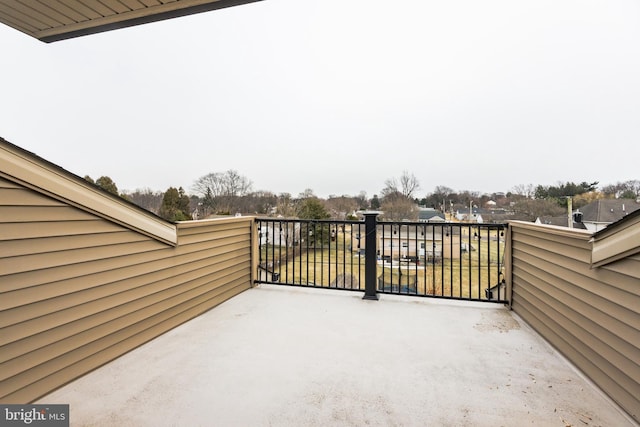 view of patio with a balcony