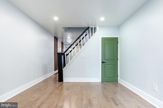 interior space with wood-type flooring