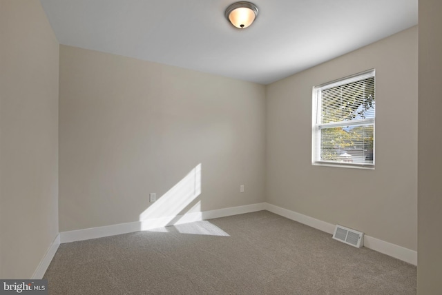 view of carpeted empty room