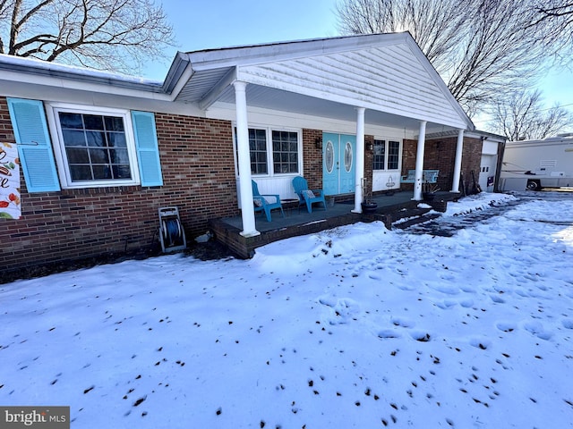 bungalow-style house with a porch