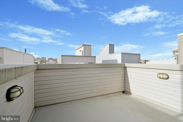 view of patio with a balcony