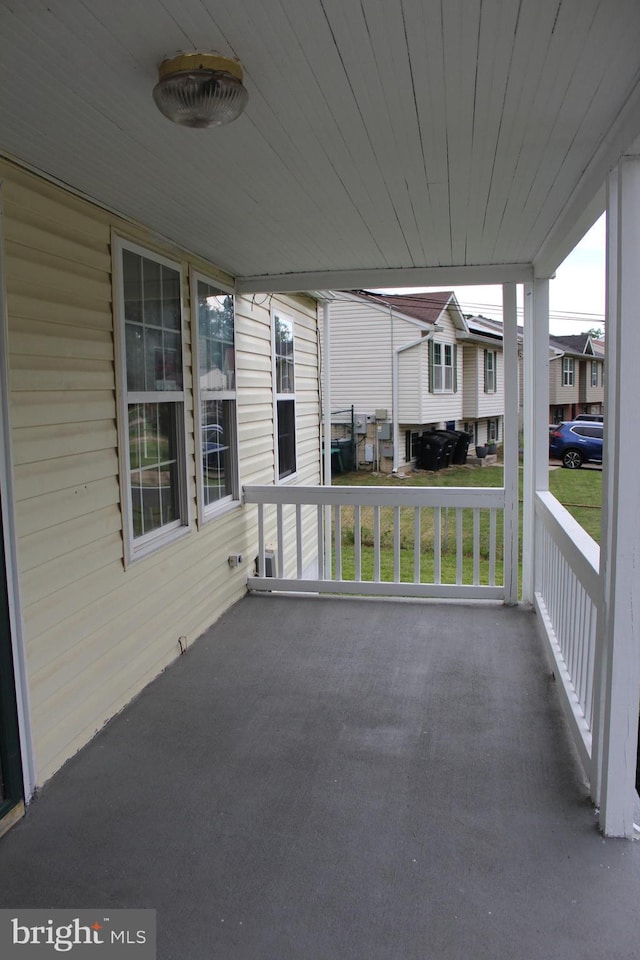 view of patio with covered porch