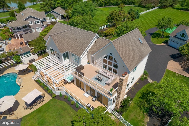 birds eye view of property