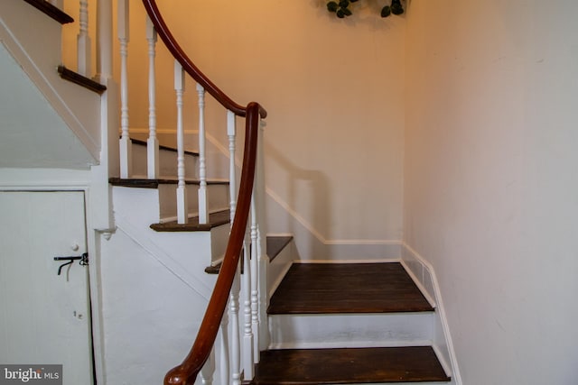 view of staircase