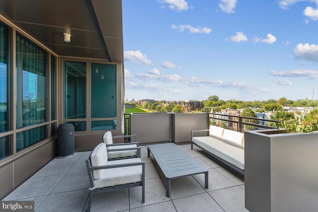 balcony with an outdoor living space