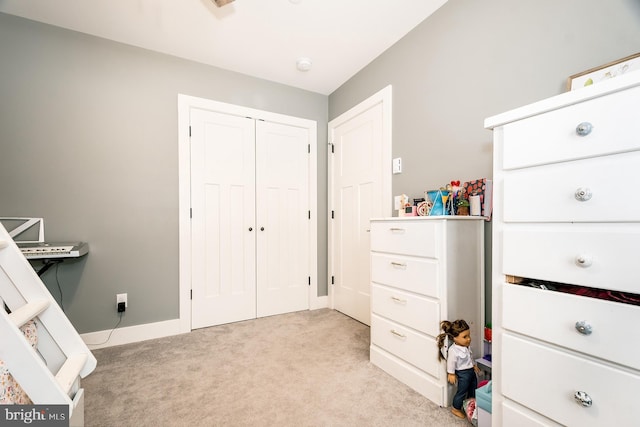 interior space with a closet