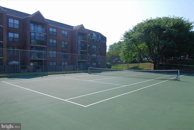 view of sport court