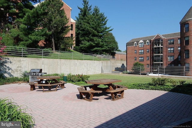 view of patio / terrace featuring grilling area