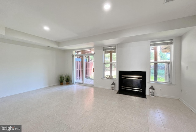 view of unfurnished living room