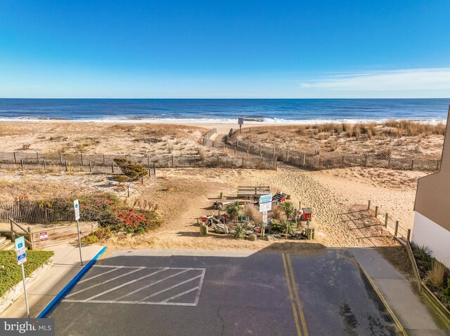 water view featuring a beach view