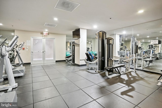 view of exercise room