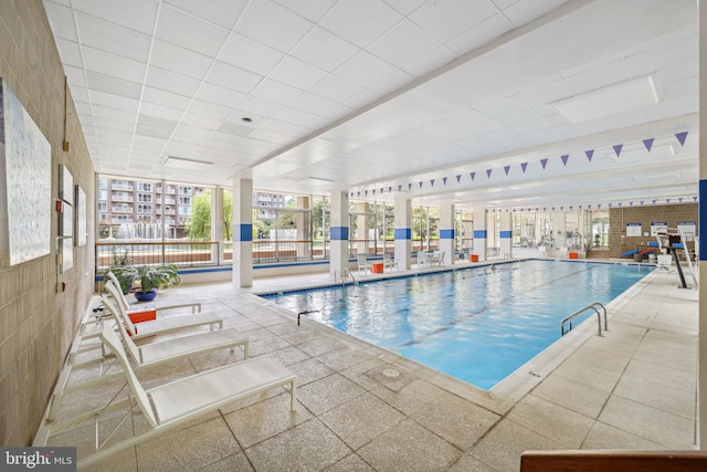 view of pool with a patio