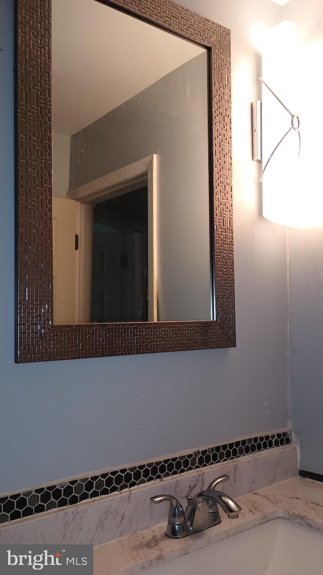 room details with vanity