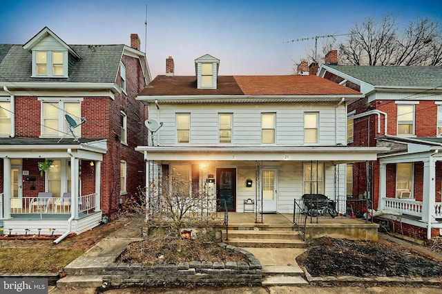 view of front facade with a porch