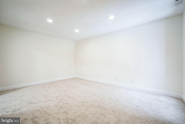 view of carpeted empty room