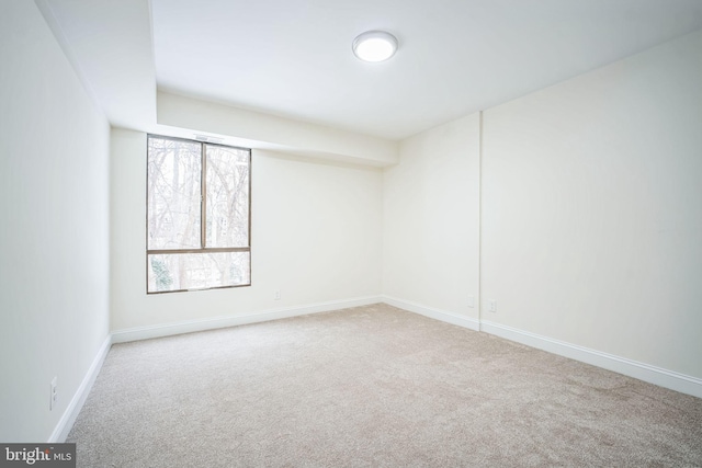 unfurnished room with carpet flooring